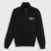 The Temple Bar Embroidered Quarter Zip Sweatshirt image