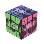 Trinity College Dublin Writers Rubik Cube Blue, Pink and Green image