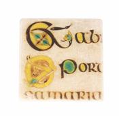 Book of Kells Stone Coaster Journey To Galilee