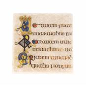 Book of Kells Stone Coaster Matthew 24.23 f.104r image