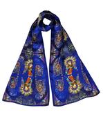 Jennifer Rothwell - Man and Eagle Long Scarf - Blue image
