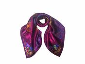 Jennifer Rothwell - Man and Eagle Neck or Head Scarf - Fuschia image
