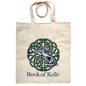 Book of Kells Lioness Shopper Bag Natural White &amp; Green image