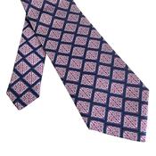 Book Of Kells  Diamond Silk Tie Navy/Purple image