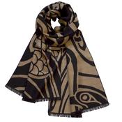 Book of Kells Celtic Reversible Scarf Gold/Black image