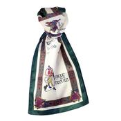 Book of Kells Long Signature Scarf Bottle Green/Red/Purple image