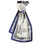 Book of Kells Long Signature Scarf Navy/Blue/Beige image