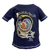 Book of Kells Celtic Swirl T-shirt Navy - Age 5-6 image