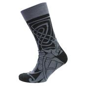 Book Of Kells Celtic Mens Sock Black &amp; Grey image