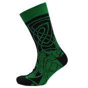 Book of Kells Celtic Men's Sock Black &amp; Green image