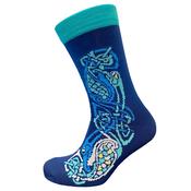Teal &amp; Navy Celtic Men's Socks