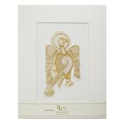Book of Kells Irish Linen Saint John White