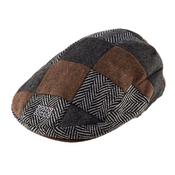 Patrick Francis Flat Cap Multi Tweed Brown/Grey - L image