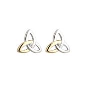 Solvar Sterling Silver Trinity Knot Earrings image