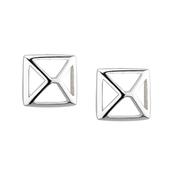 Trinity College Dublin Sterling Silver Stud Earrings Rectangle Door image