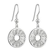 Trinity College Dublin Sterling Silver Drop Earrings Circle Door image