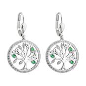 Solvar Sterling Silver Tree of Life Earrings image