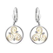 Solvar Sterling Silver Round Spiral Earrings image