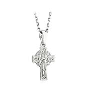 Silver Tiny Filagree Celtic Cross Pendant image