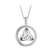 Solvar Sterling Silver Trinity Circle Pendant image