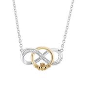 SOLVAR STERLING SILVER CLADDAGH NECKLACE image