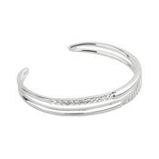 Sterling Silver Long Room Inspired Bangle image