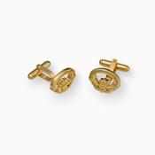 Gold Plated Claddagh Cufflinks image