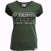 Trinity College Dublin Sequin Ladies T-Shirt Moss Slub - L image