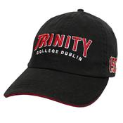 Trinity College Dublin Washed Baseball Cap Black/Red image
