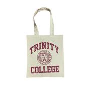 Trinity College Tote Bag - Distressed Burgundy Print image