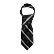 Trinity Crest Silk Tie -  Black &amp; Grey image