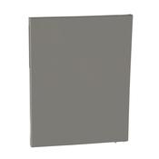 freezer door, assembly, inox, 744x595mm