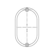 Cap,screw cover,door handle,256, 15,5x9x4mm