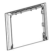front glass, inox, Electrolux, 594x465mm