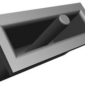 push button, rectangular