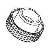 adjustable foot, H=13mm
