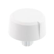 knob, white