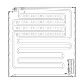 evaporator battery,vertical,490x507mm