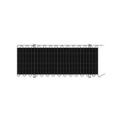 condenser, complete, 568x1400mm
