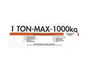 CM Capacity Label 1 Ton (V2)