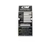 CM Id Plate Blank (V2)