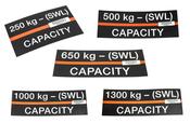 Capacity Labels 250-2000Kg - Cm Next-Gen Lodestar