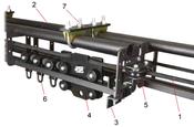Doughty Stage Curtain Track/SixTrack Kit - Line Operated System with Overlap