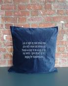 Whispered Threads Cushion Cover with Personalised Embroidered Detail