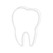 LED Dentist Tooth Sign Single Sided