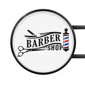 LED Round Barber Shop Sign