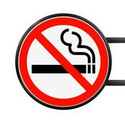 LED Round No Smoking Sign image