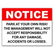 Disclaimer Sign