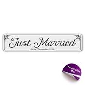 Just Married Number Plate Set image