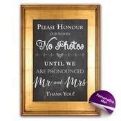 No Photos Sign image